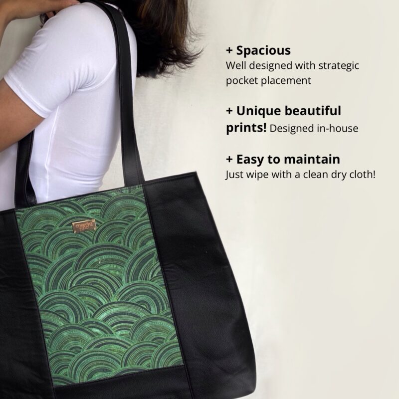 Emerald meadow, All-Day Tote bag | Illustrated Women's Tote - Image 5